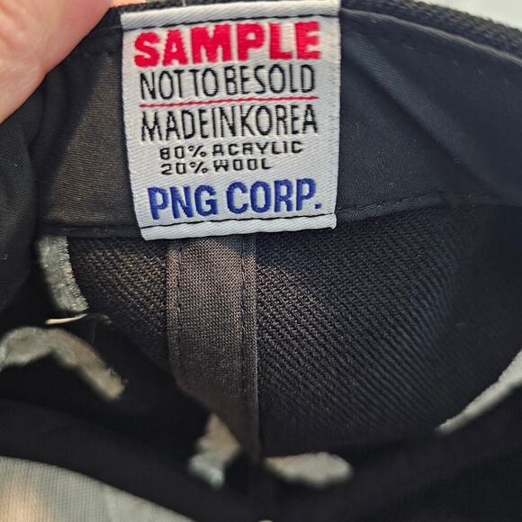 Vintage University Of Tennessee Volunteers Strapback Hat UT Black Wool All Over - Picture 8 of 8